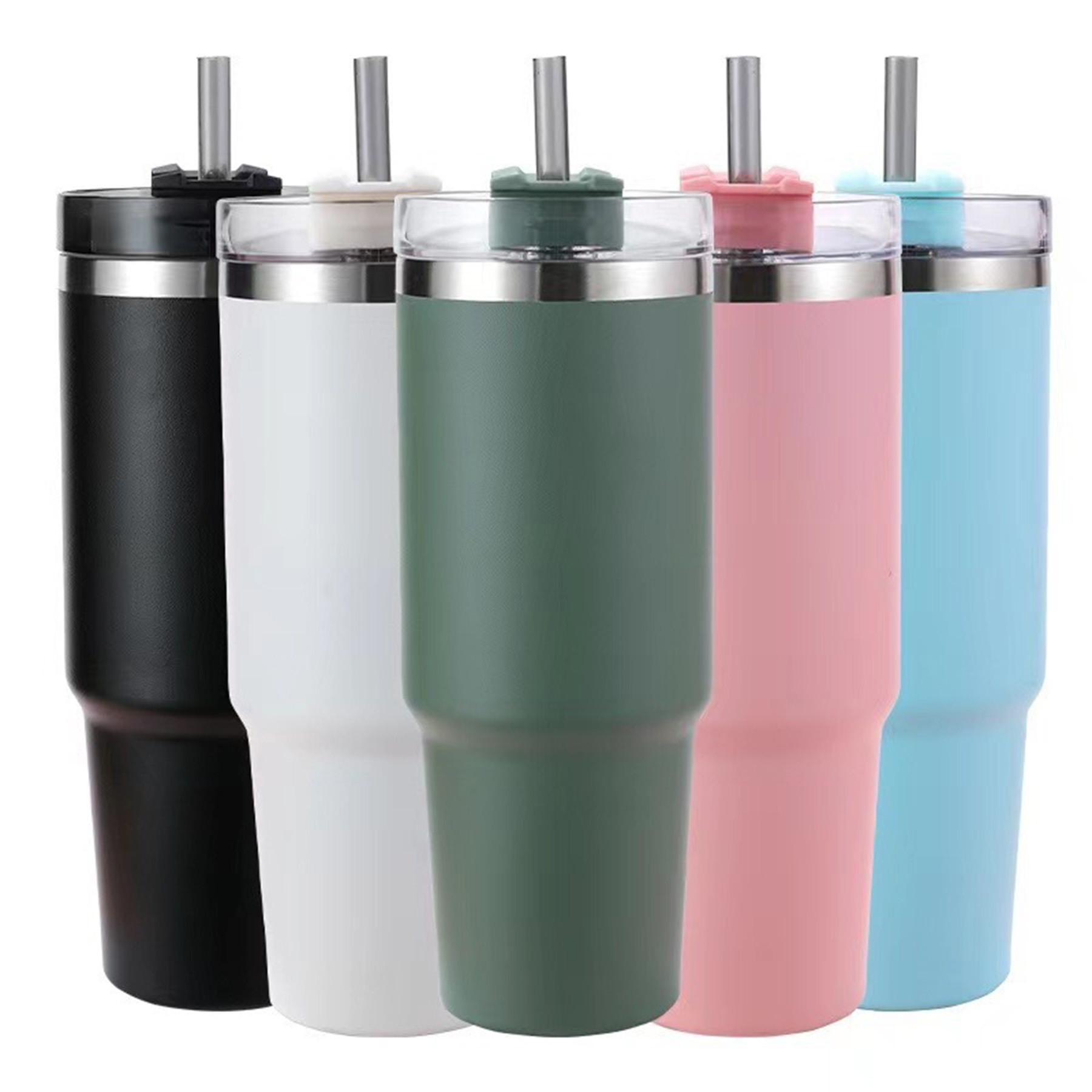 40 Oz. Stainless Steel Tumbler With Straw 1