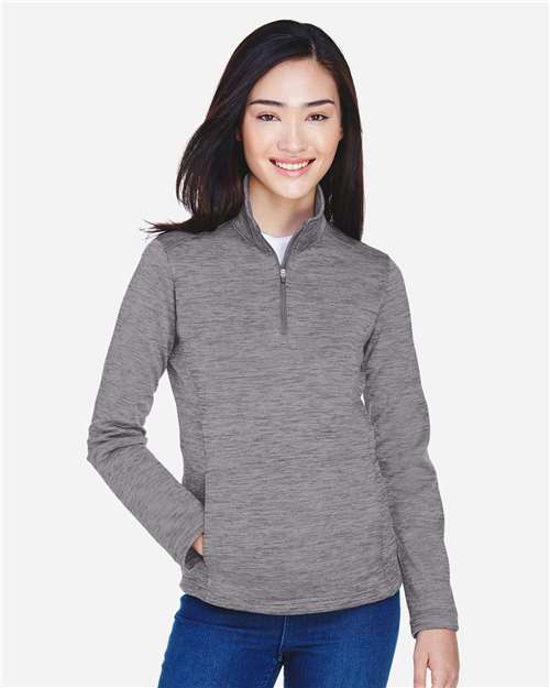 Women's Newbury Mélange Fleece Quarter-Zip Pullover - DG798W 15