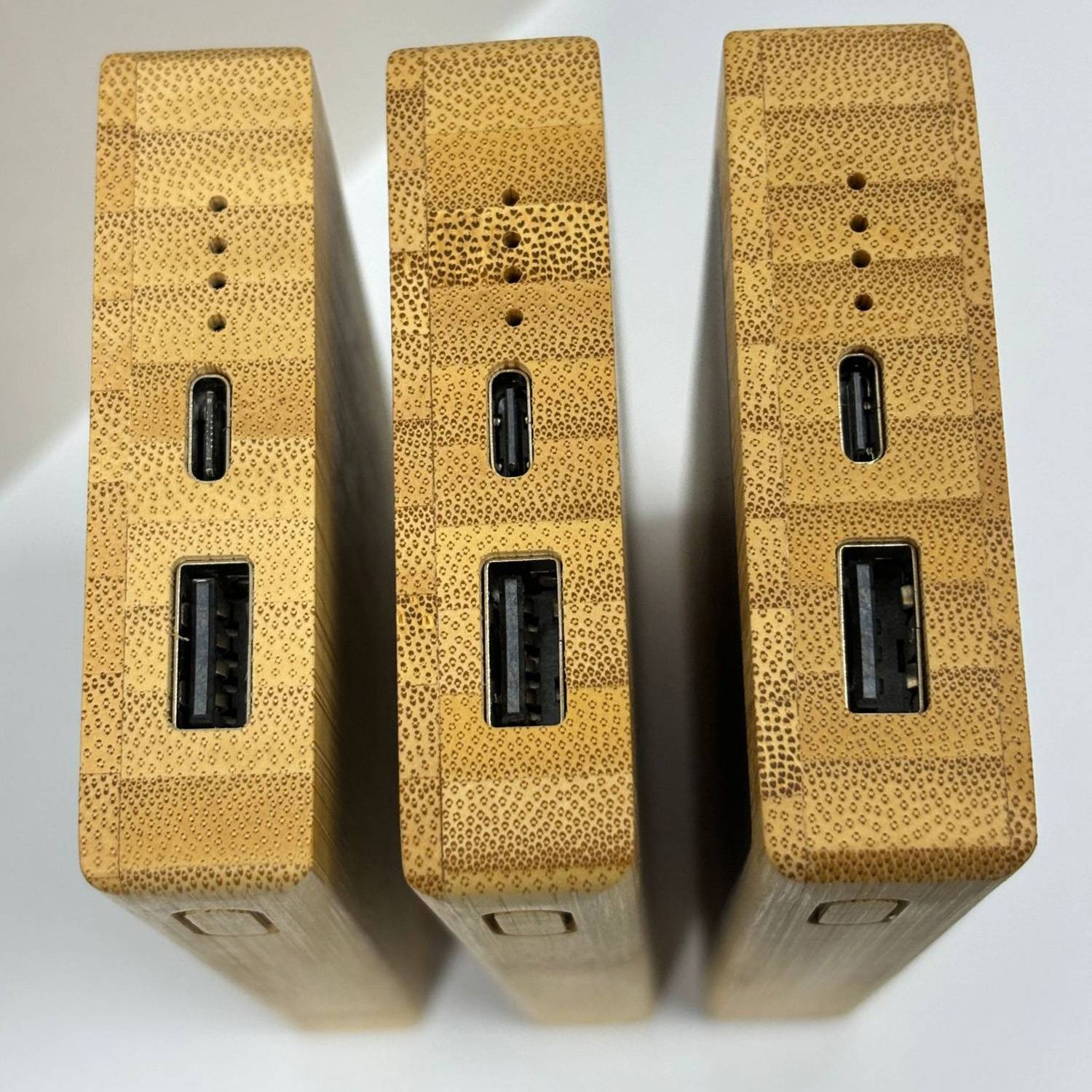 Custom Solar Bamboo Power Bank w/ Glowing Logo 4