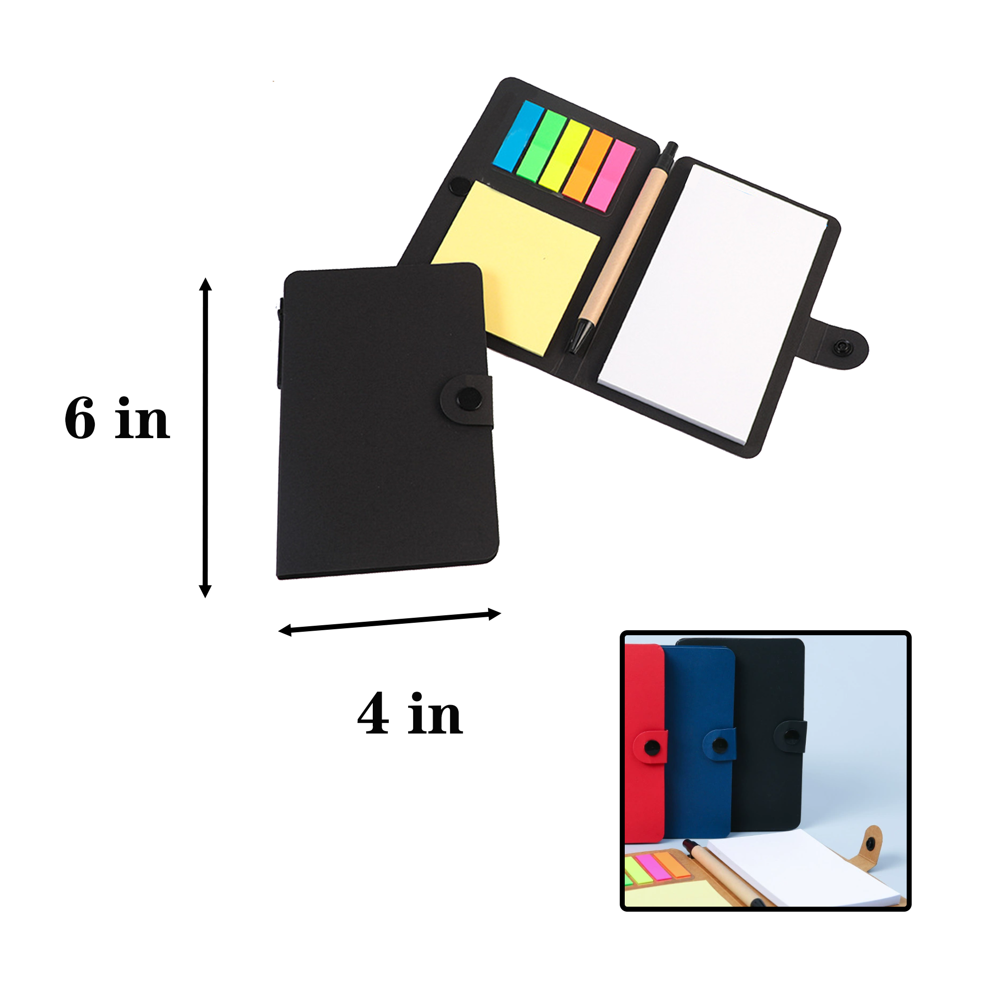 Portable Sticky Notes With Pen 3