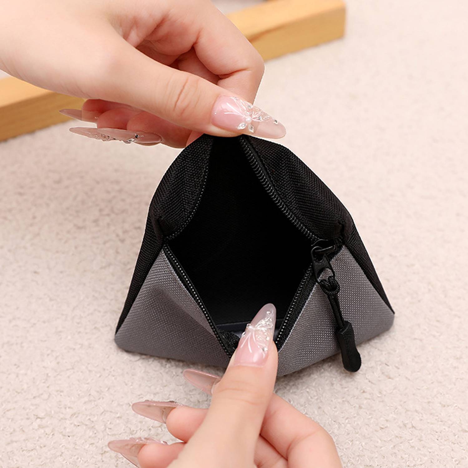 Mini Canvas Zipper Coin Pouch 13