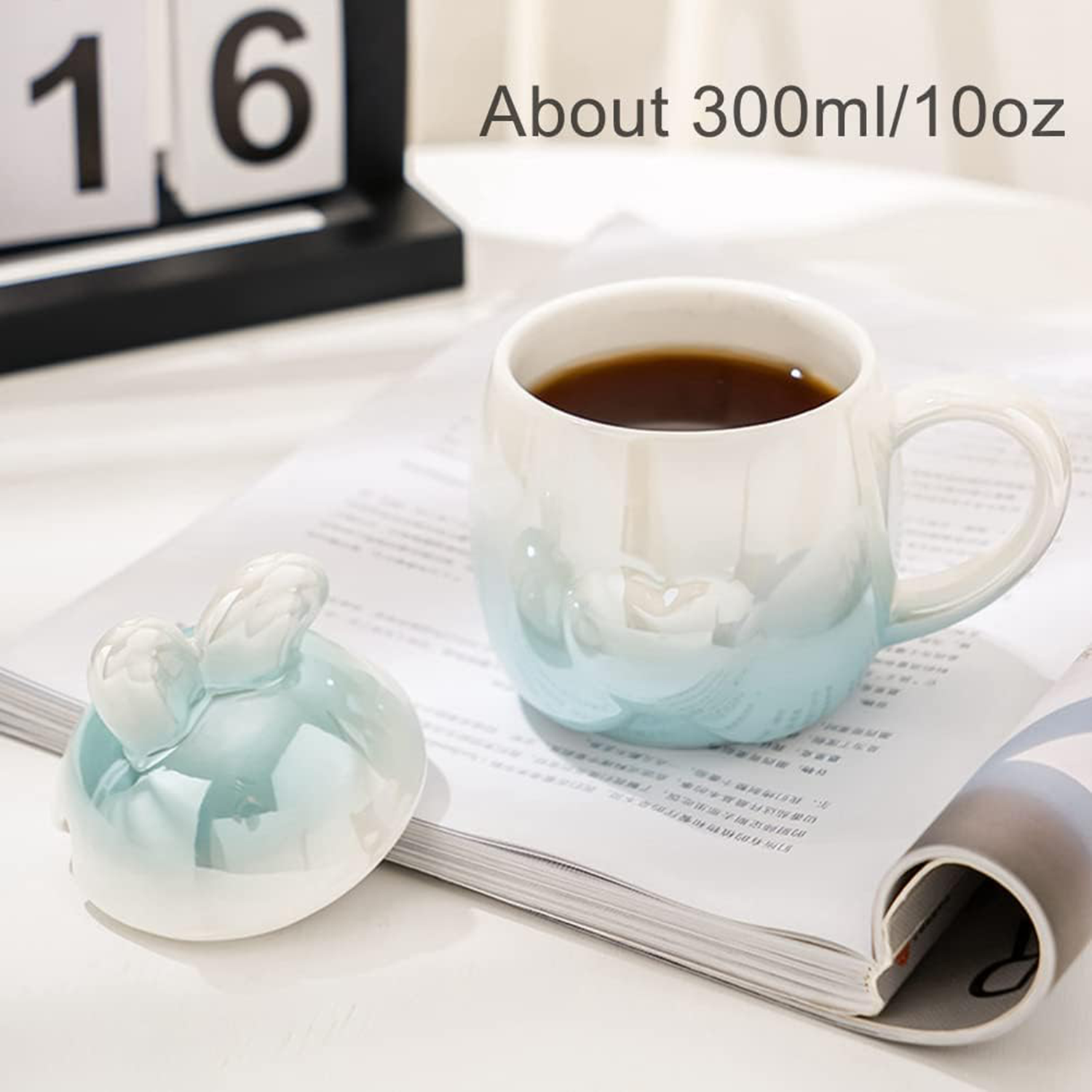 10.1Oz Bunny Rabbit-Shaped Ceramic Coffee Mug 4
