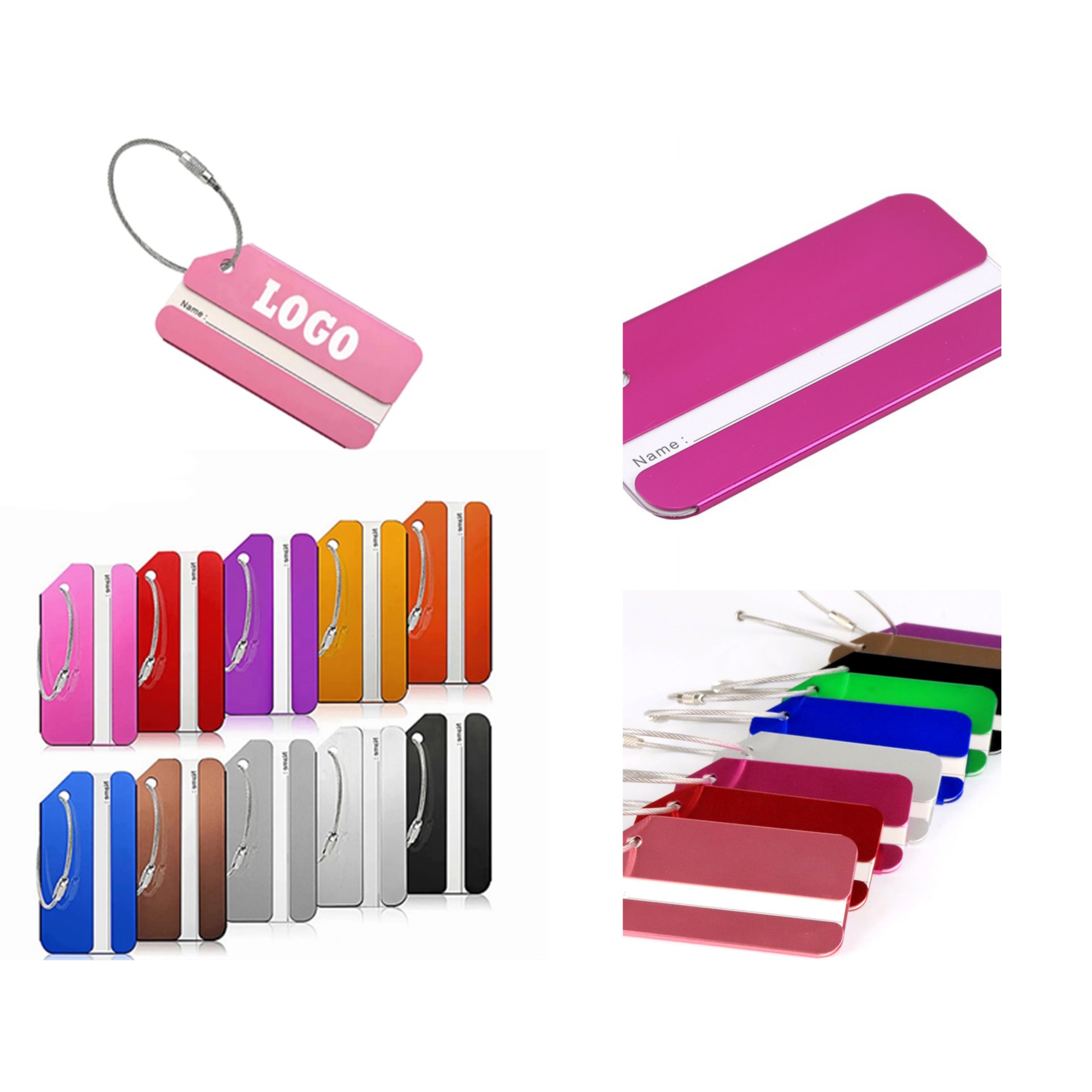 Customizable Aluminum Travel Luggage Tag 2