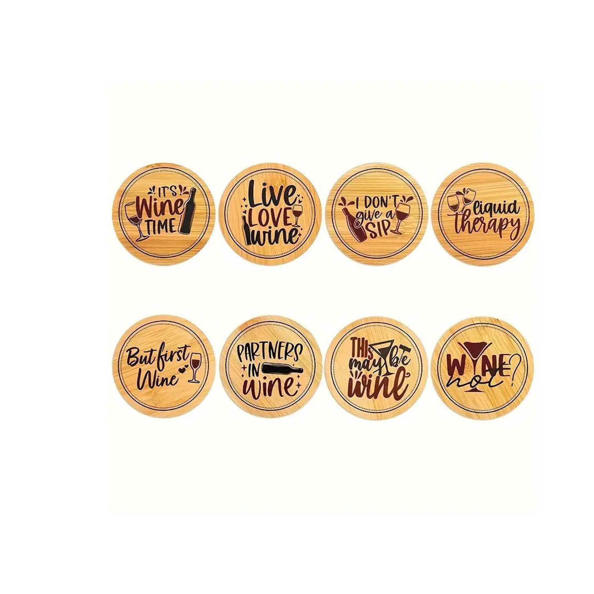 Wood Wine Glass Cover Lid 3
