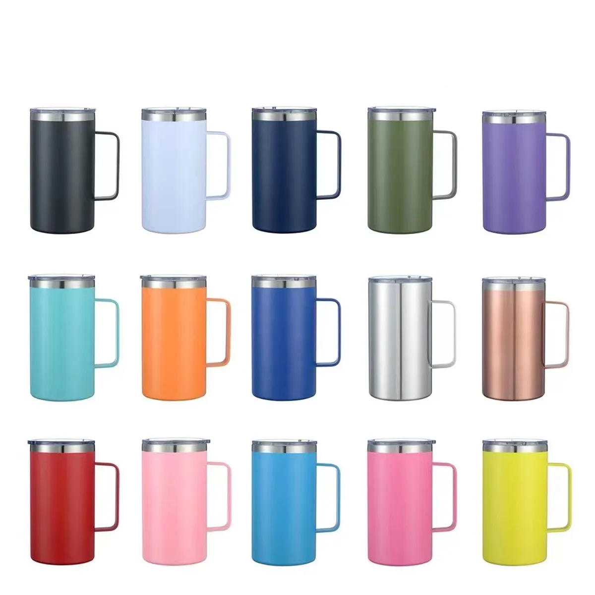 20OZ.304 Stainless Steel Vacuum Mug Office Coffee Cup 2