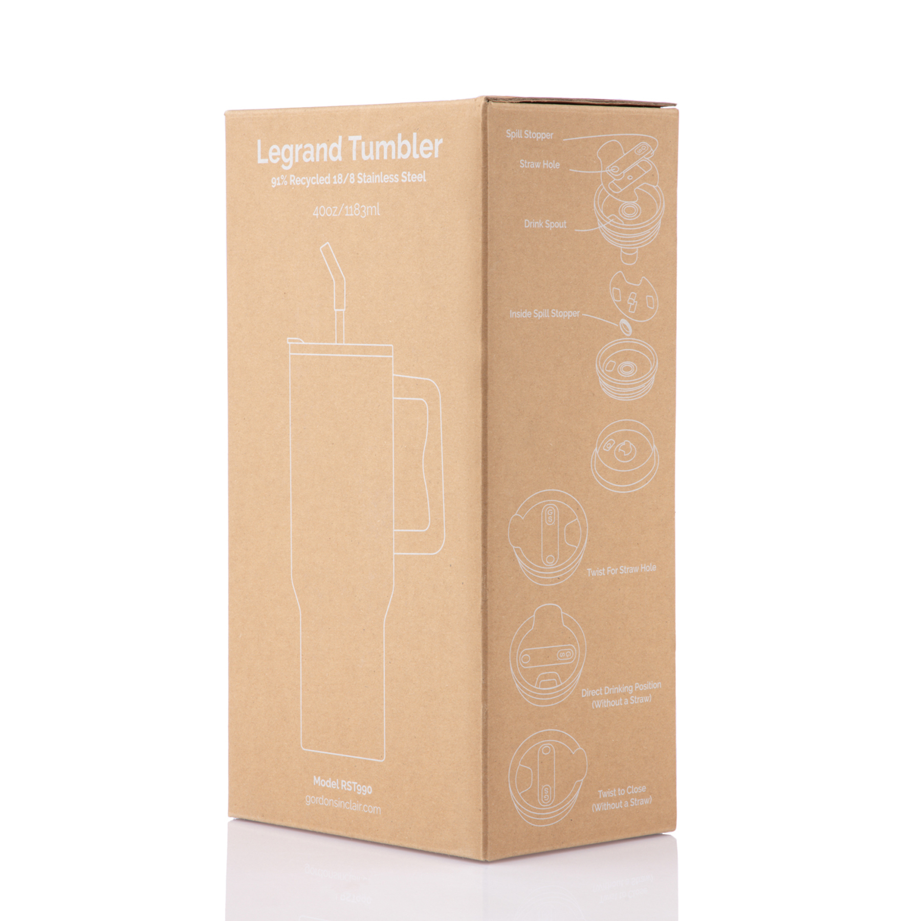 40 oz LeGrande Recycled Tumbler 70