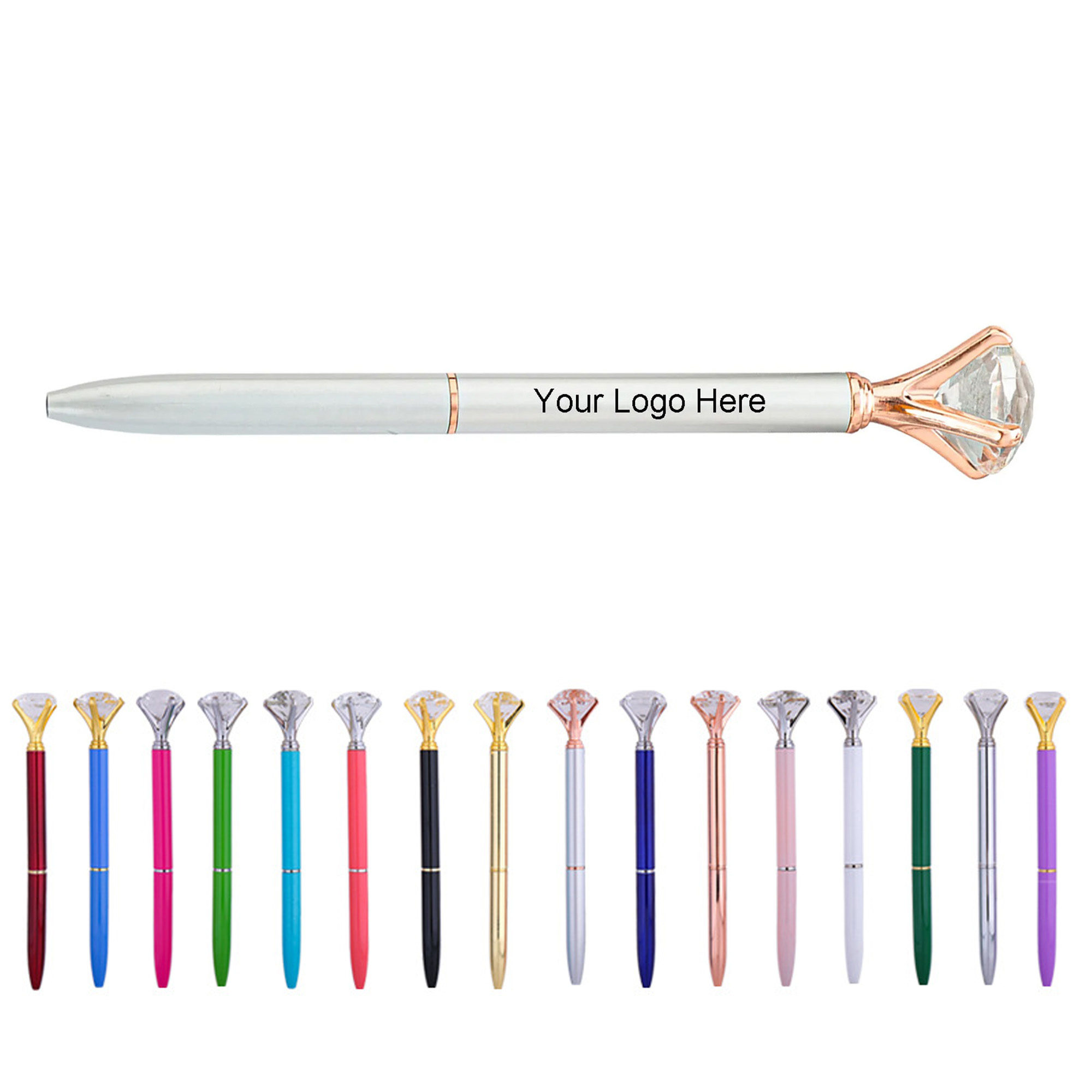 MOQ 20 Big Crystal Diamond Pen 3