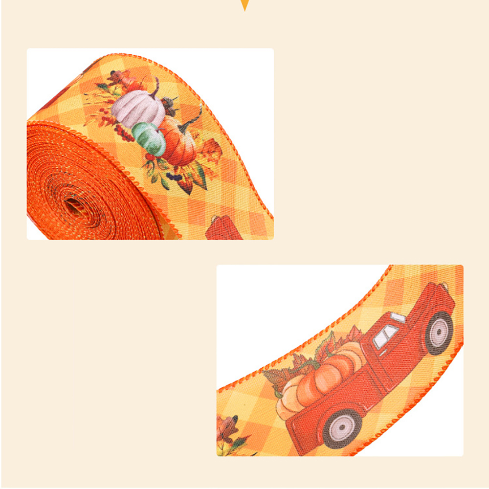 10 yards Thanksgiving Harvest Festival Decorative Ribbon 6
