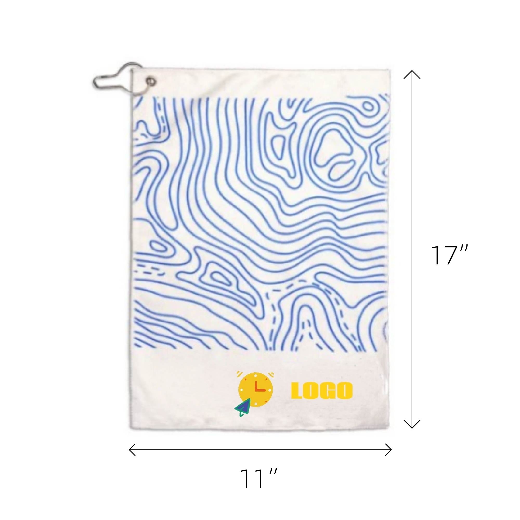 MOQ 10pcs Gym Towel With Carabiner 2