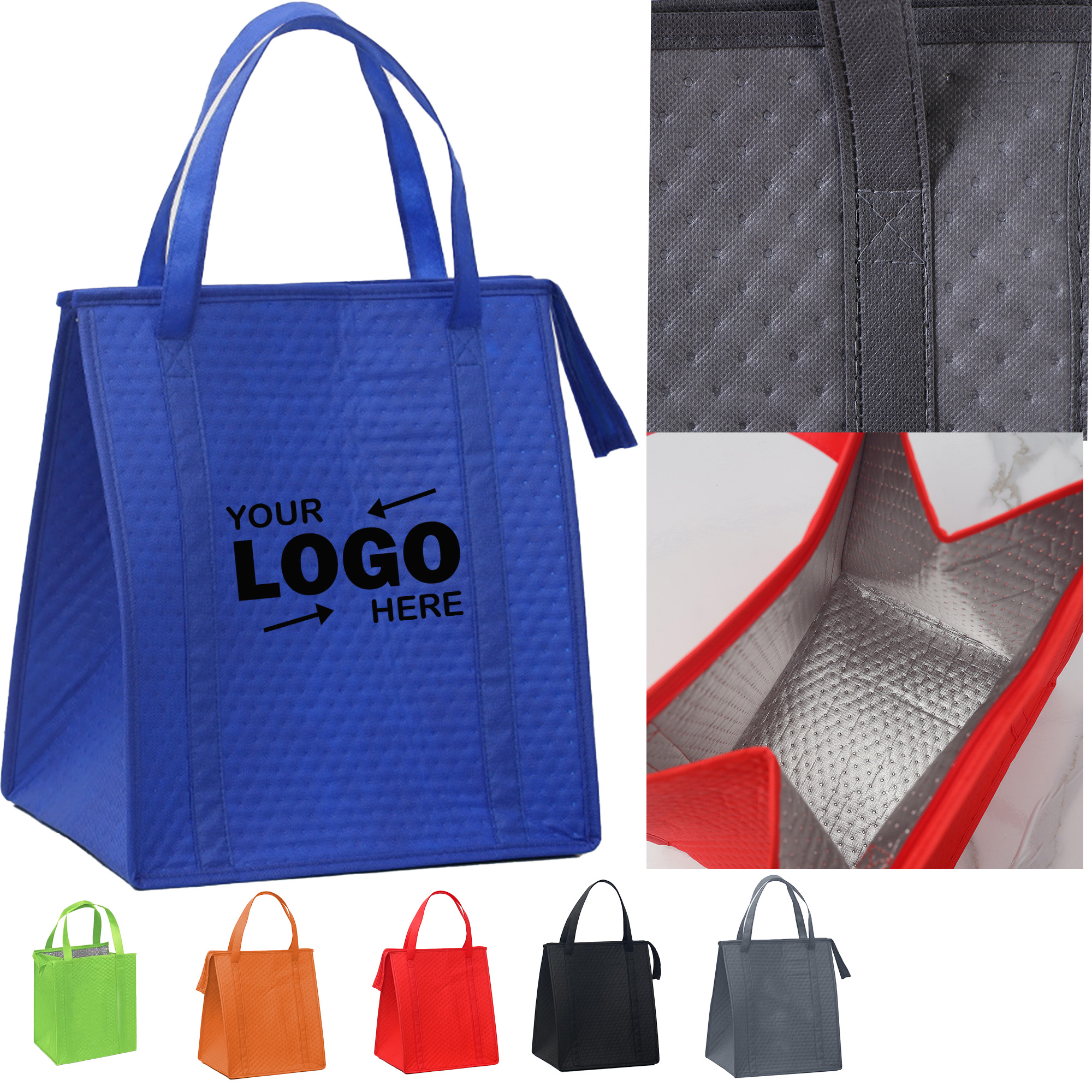 Multi Color Non Woven Fabric Insulated Thermal Tote Bag 3