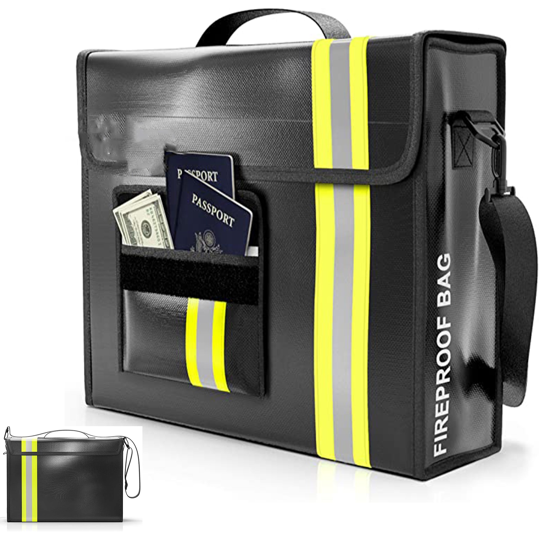 Protection Kit For Valuables Fireproof and Waterproof Document Bag 2