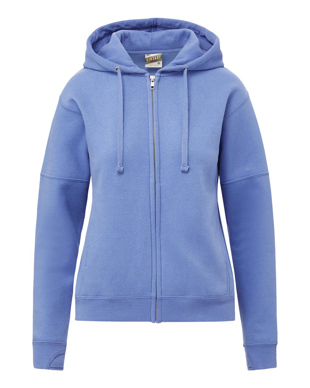 Women's Vintage Fleece Hooded Full-Zip Sweatshirt - W25165 5