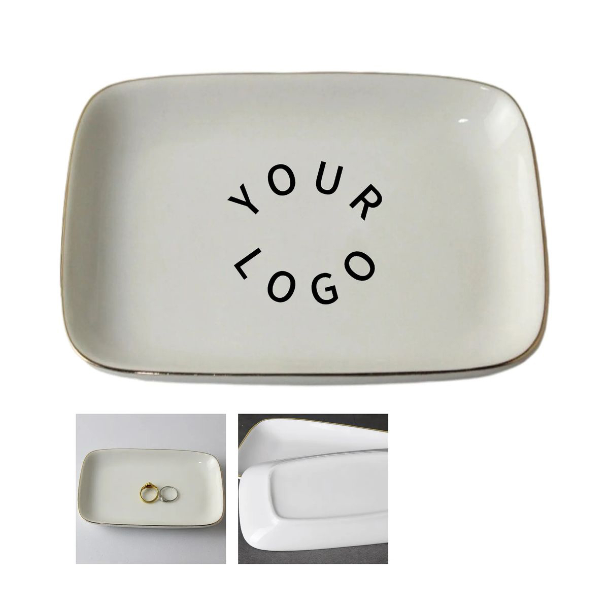 Small Glazed Ceramic Tray for Accessories 2