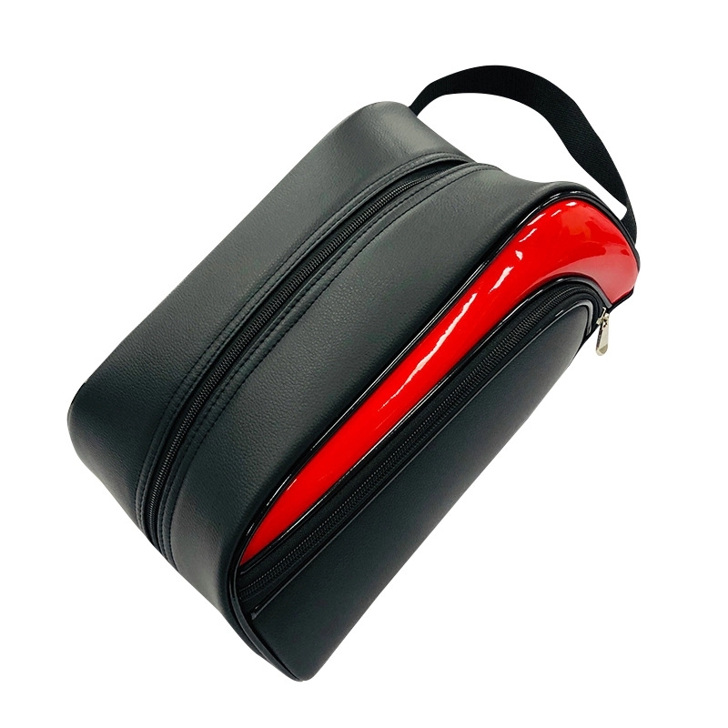 Custom Gift Colorblock PU Leather Golf Shoe Bag 5