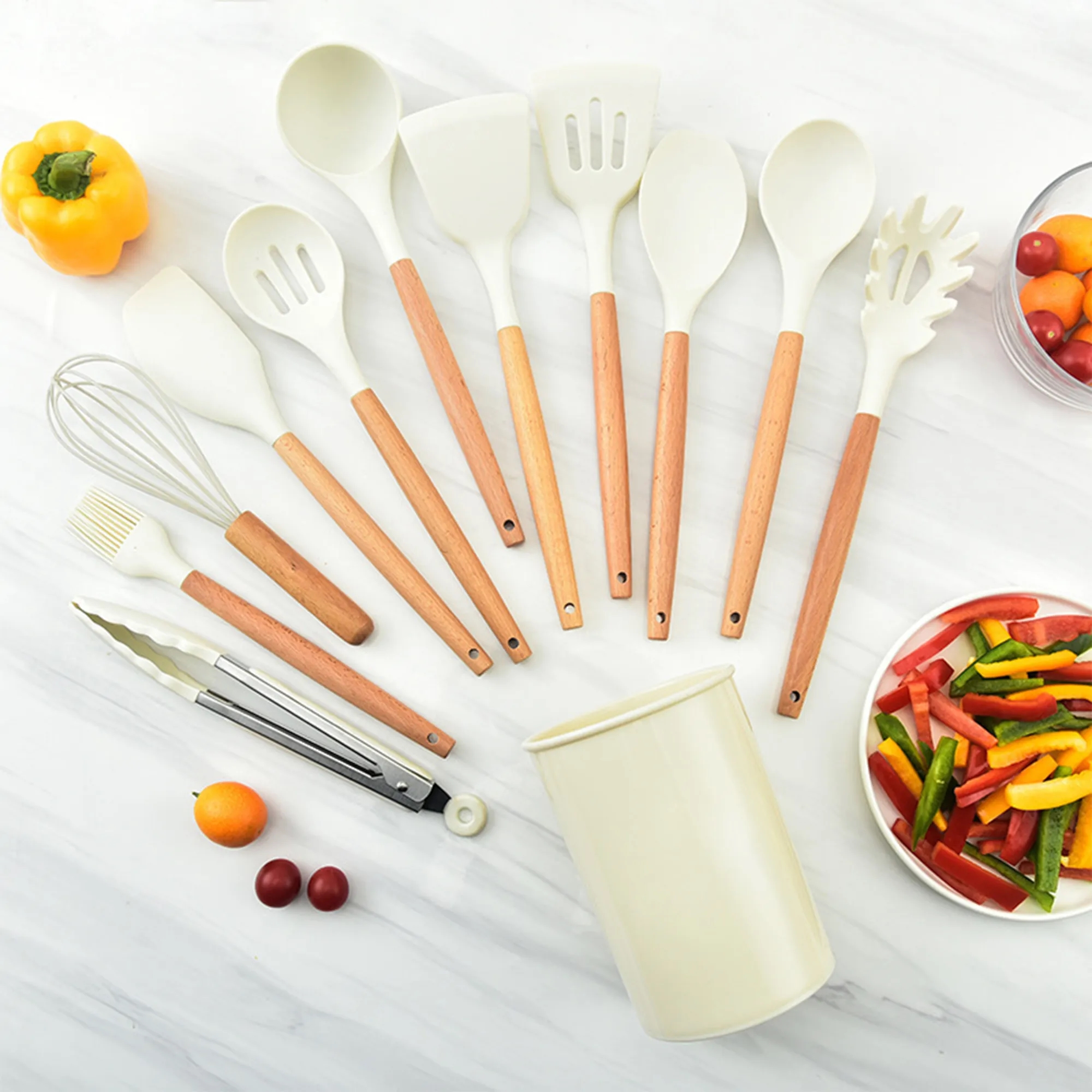 12-Piece Silicone Kitchen Utensil Set 6