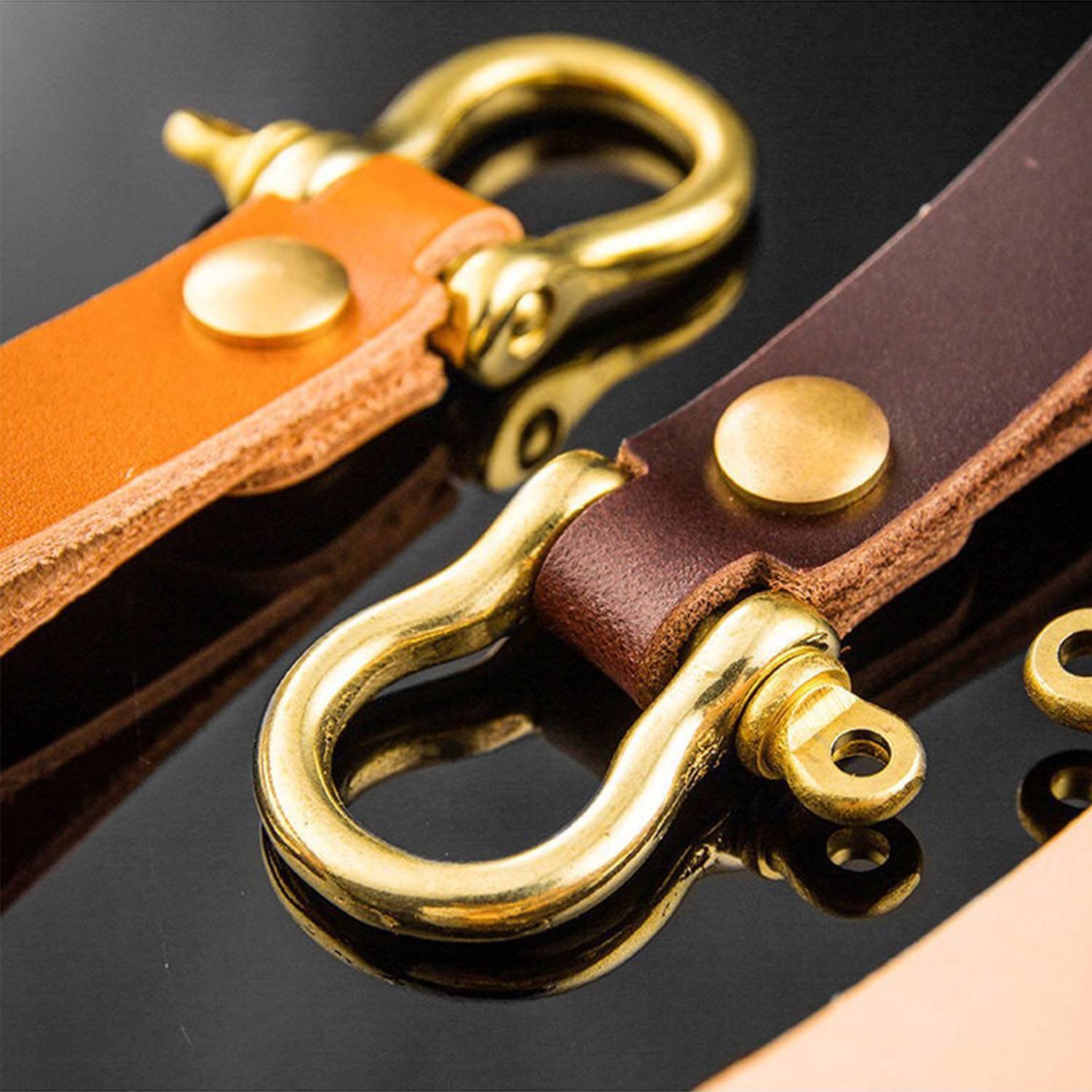 Genuine Leather Keychain 2