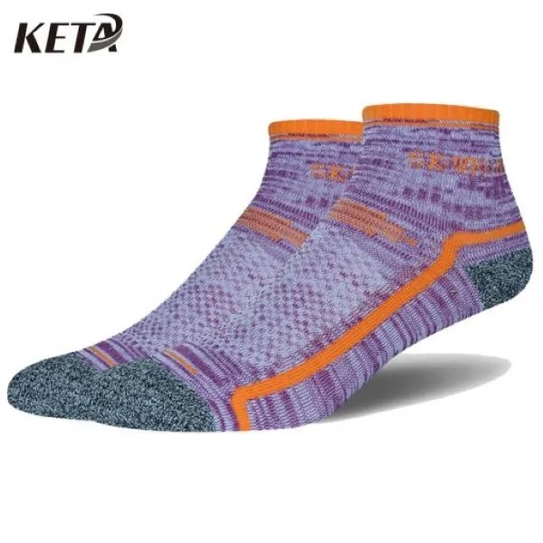 3 Pair Women's Colorful Stripe Bamboo Low Cut Ankle Socks 1