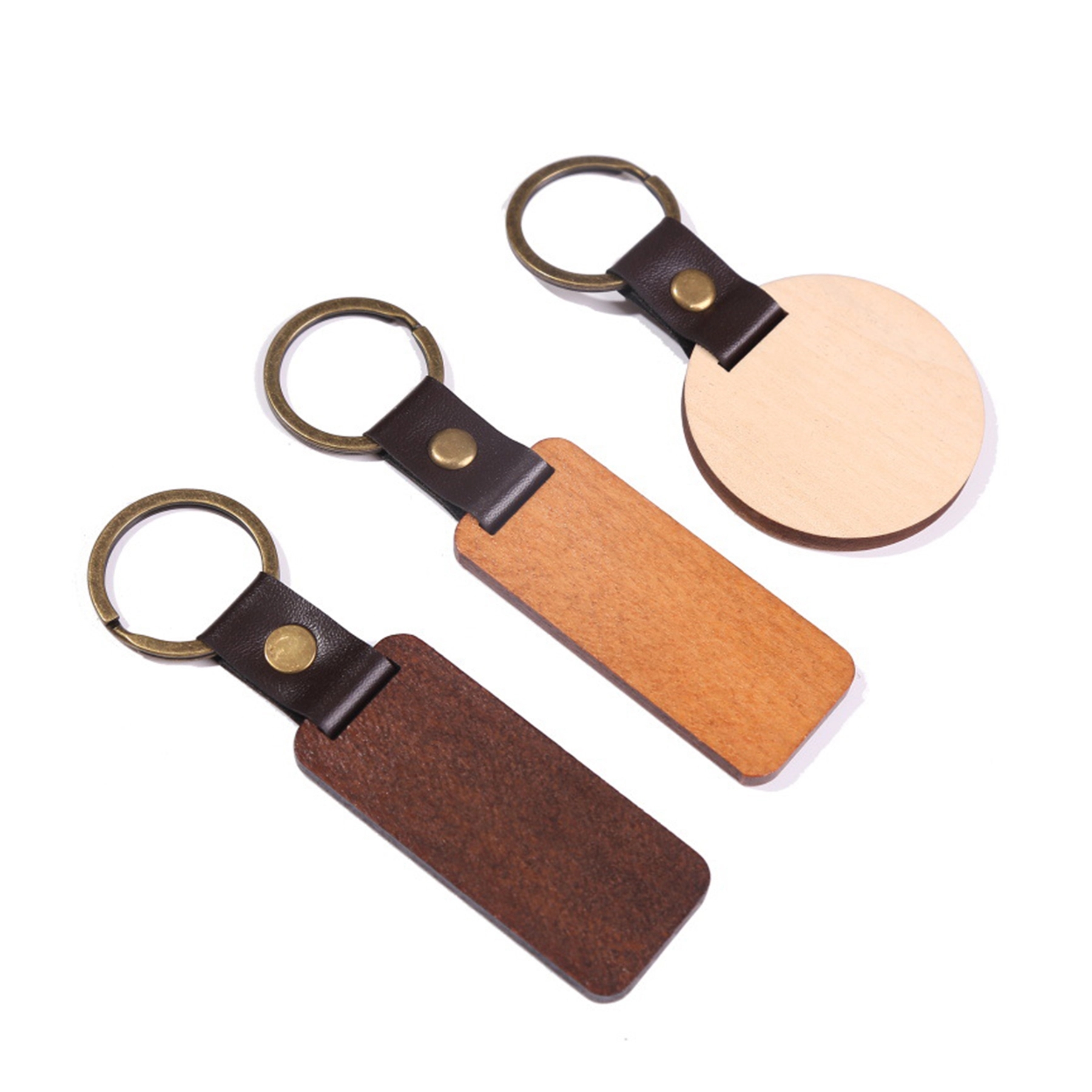 Wooden Key Chain  Anniversary Keychain 6
