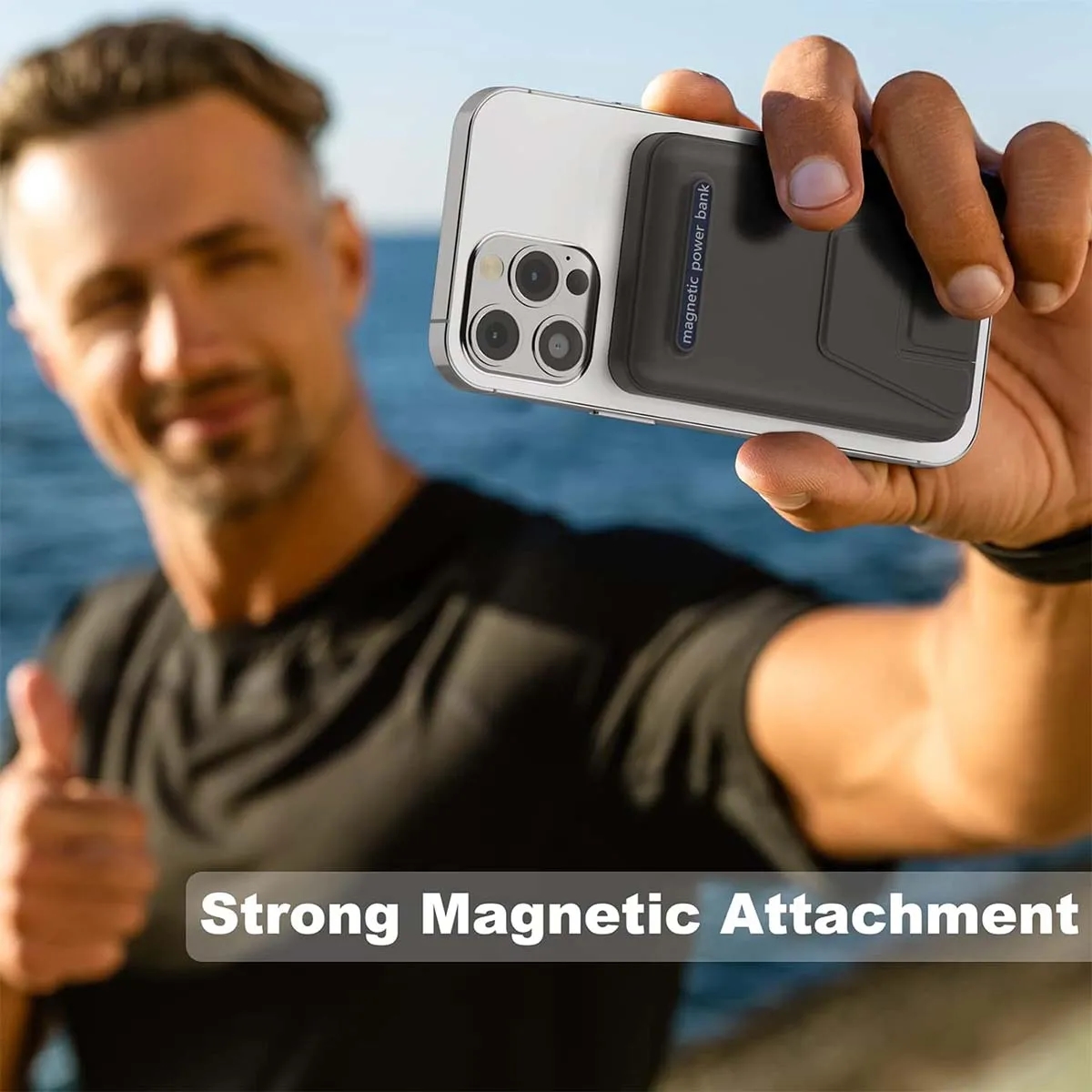 10000mAh Fast Magnetic Foldable Portable Wireless Charger 5
