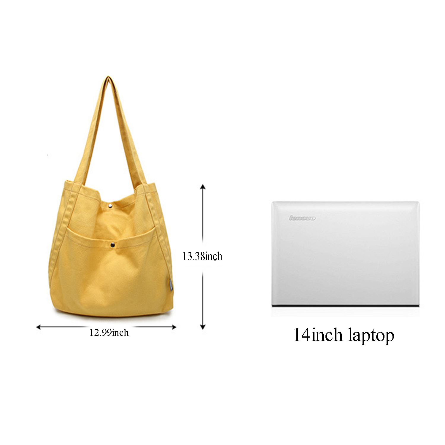 Canvas Shoulder Tote Bags, custom tote bag with logo imprint 3