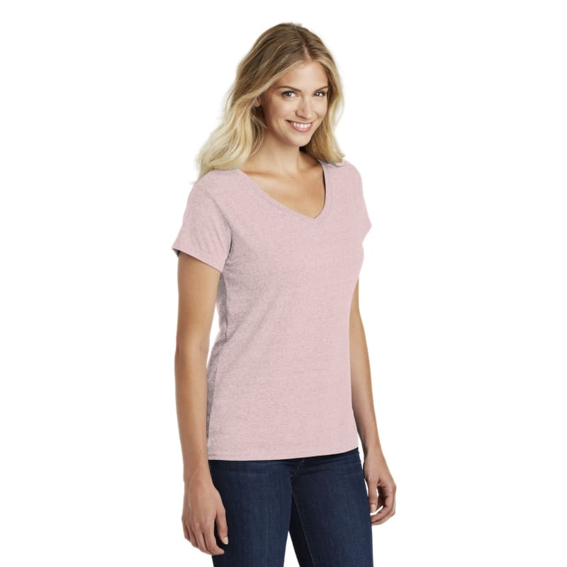 District Women's Perfect Blend CVC V-Neck Tee. 67