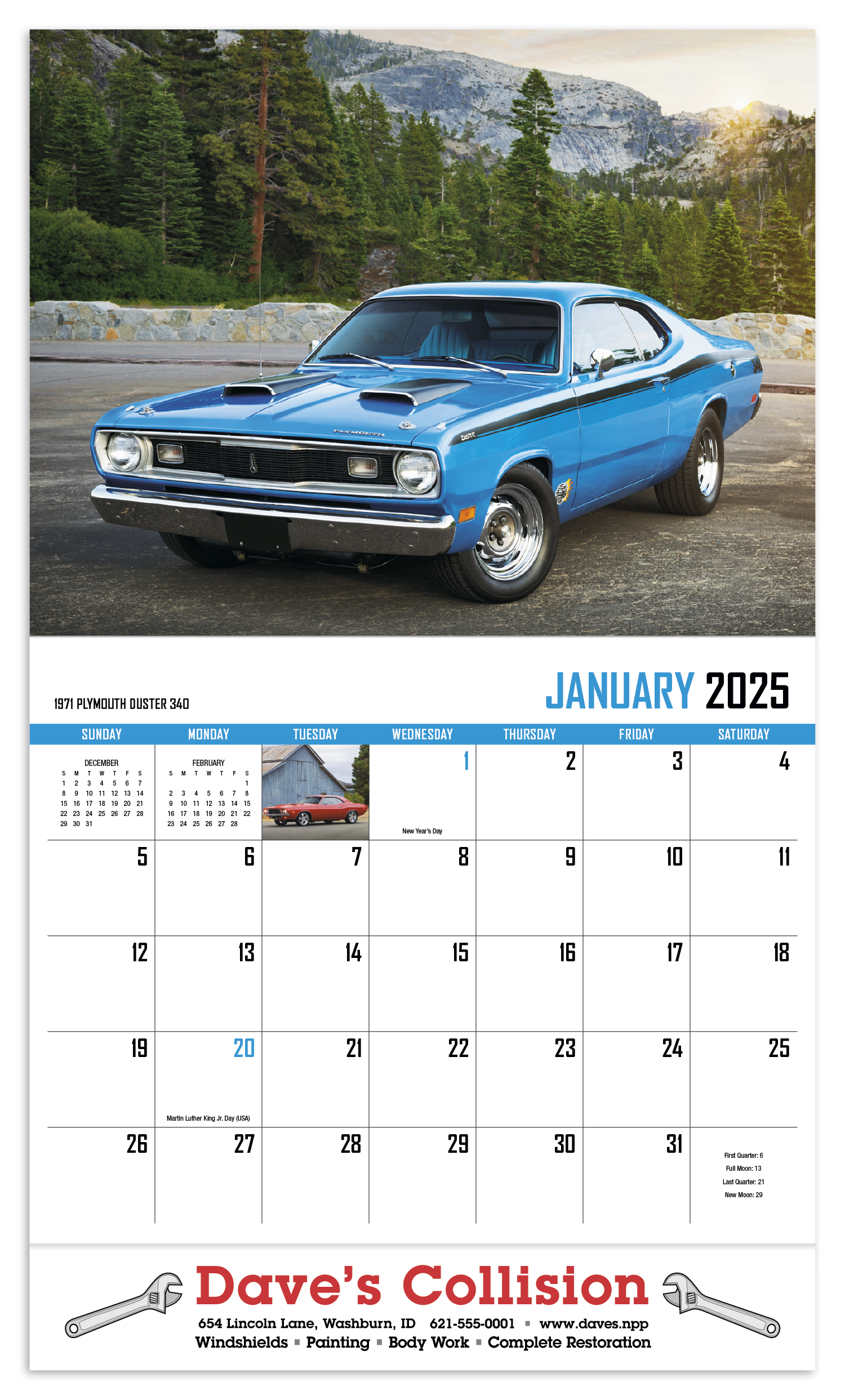 HotLine® Products Street Thunder Appointment Calendar - Stapled 22