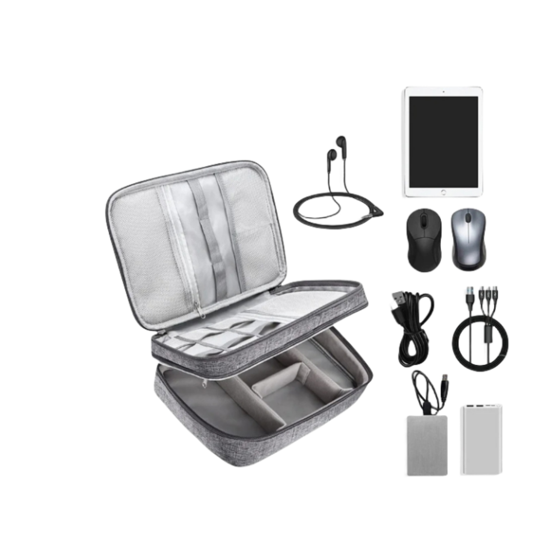 Three Layers Electronics Organizer Bag 4