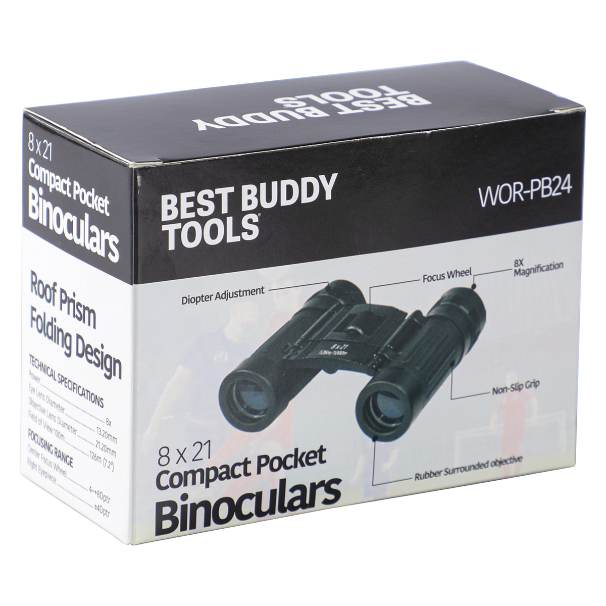Best Buddy Tools® 8x21 Compact Pocket Binocular 9