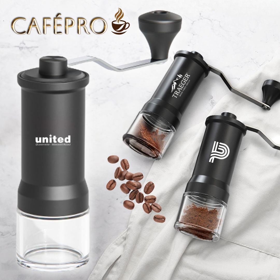 CafePro Manual Coffee Grinder - Adjustable Ceramic Burr 10