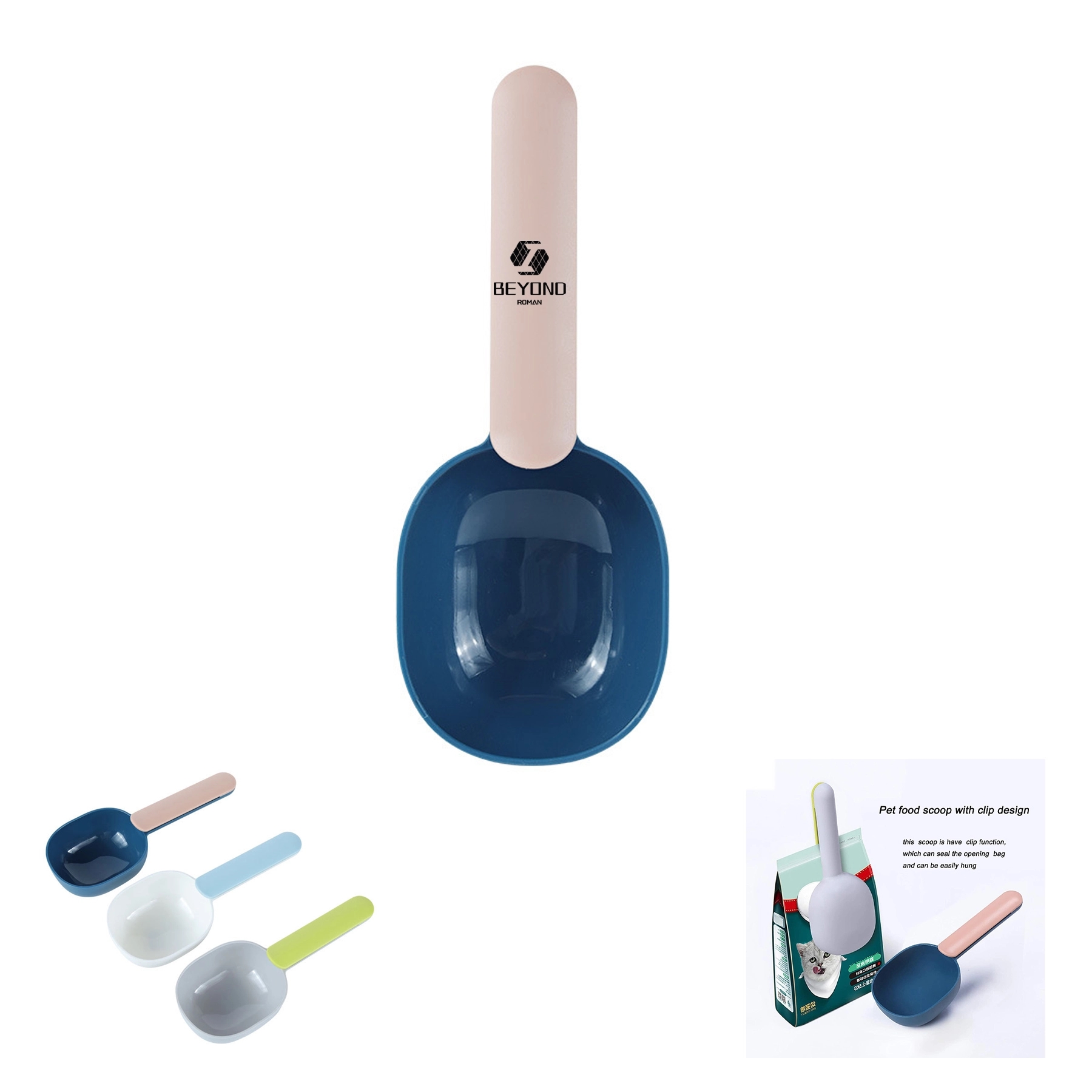 Multifunctional Pet Food Spoon Sealing Clip 2