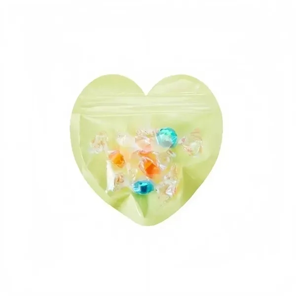 Heart Shaped Ziplock Bag with Reusable Food Storage 2