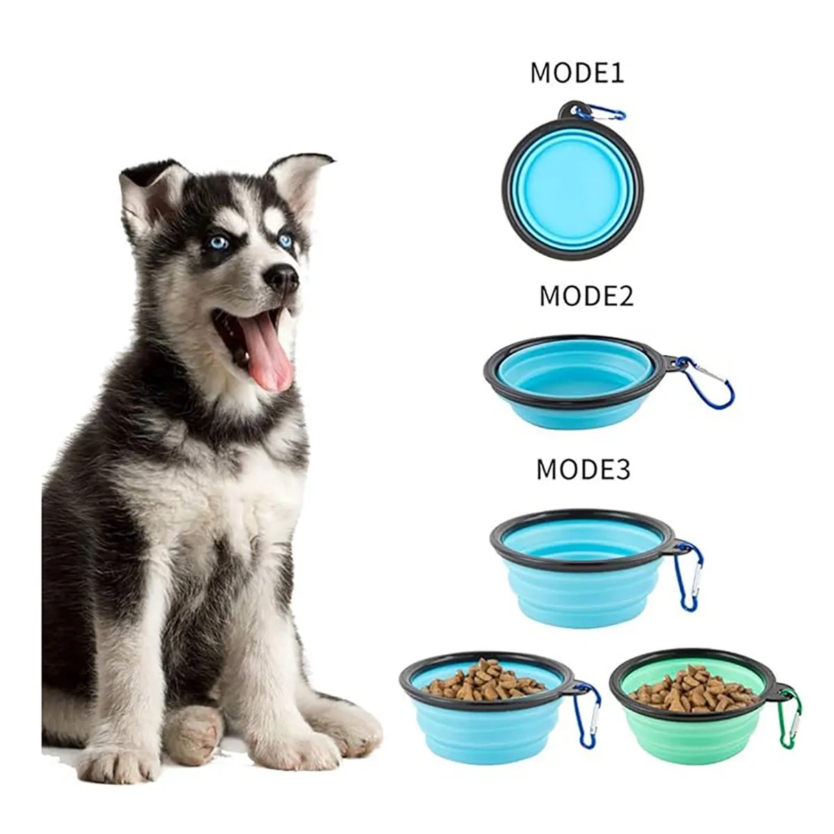 Foldable Pet Water Bowl Dog Cat Feeder 3