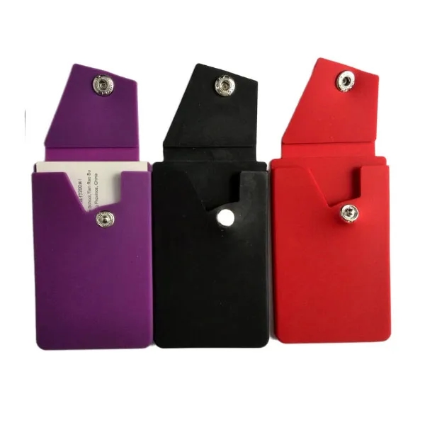 Silicone Mobile Phone Pocket with Stand 6