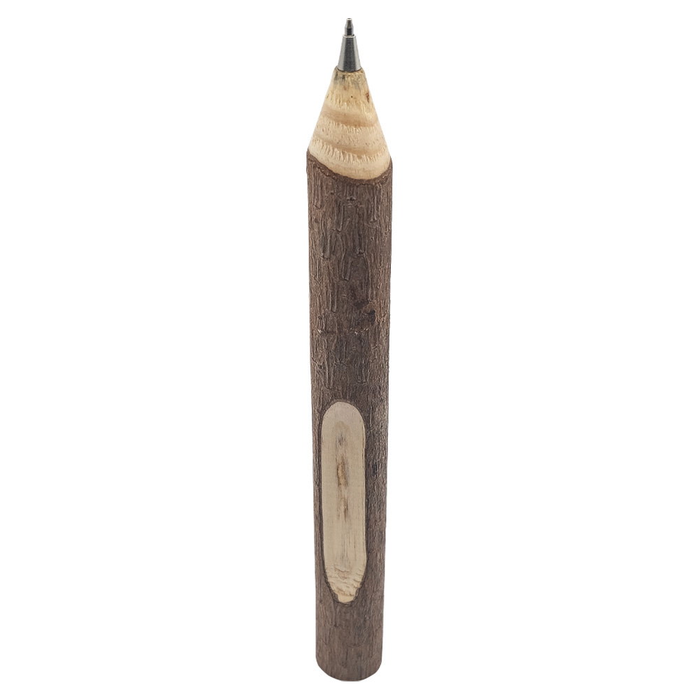 Wooden Twig Pen With Bark