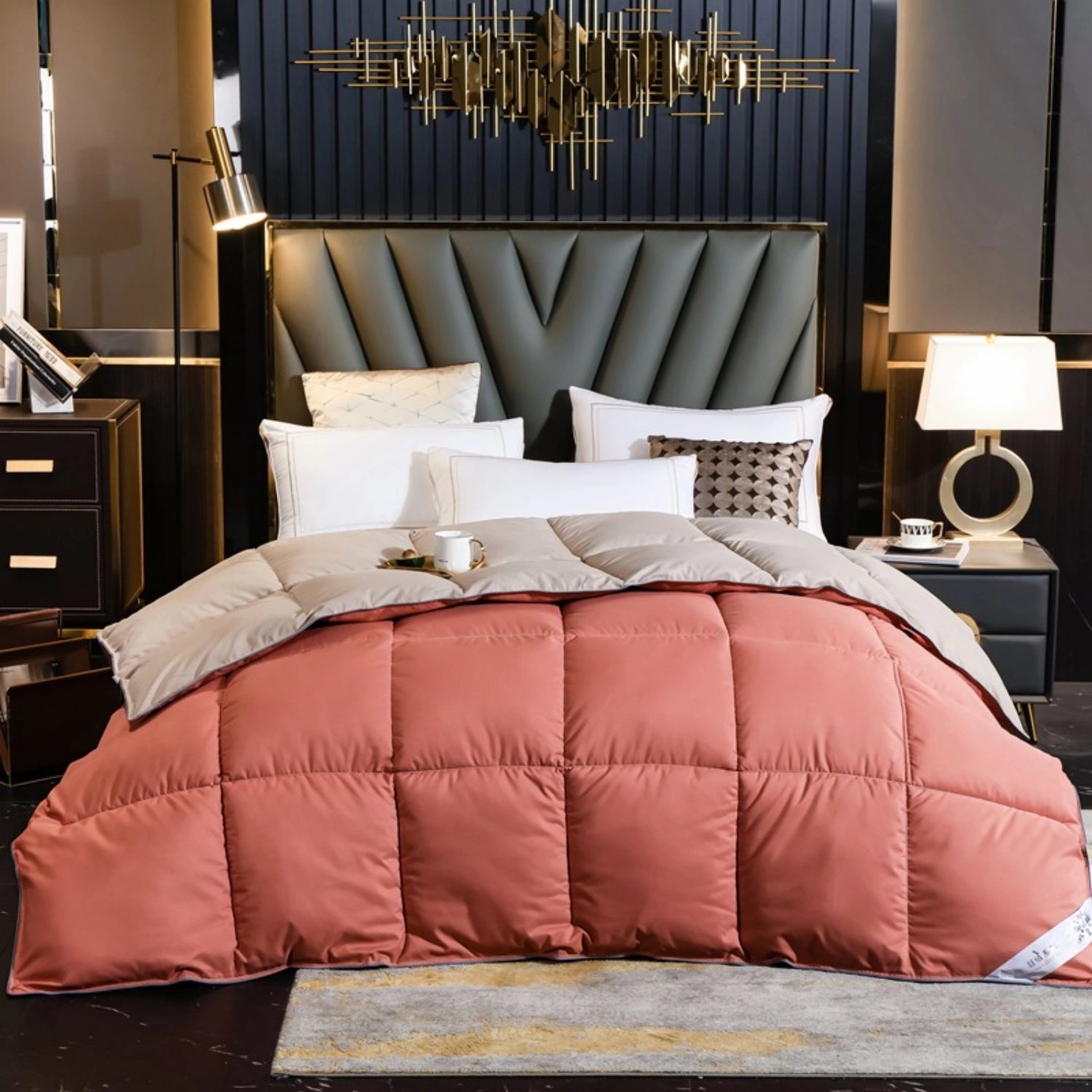 Lightweight Goose Feathers Down Comforter Duvet 4