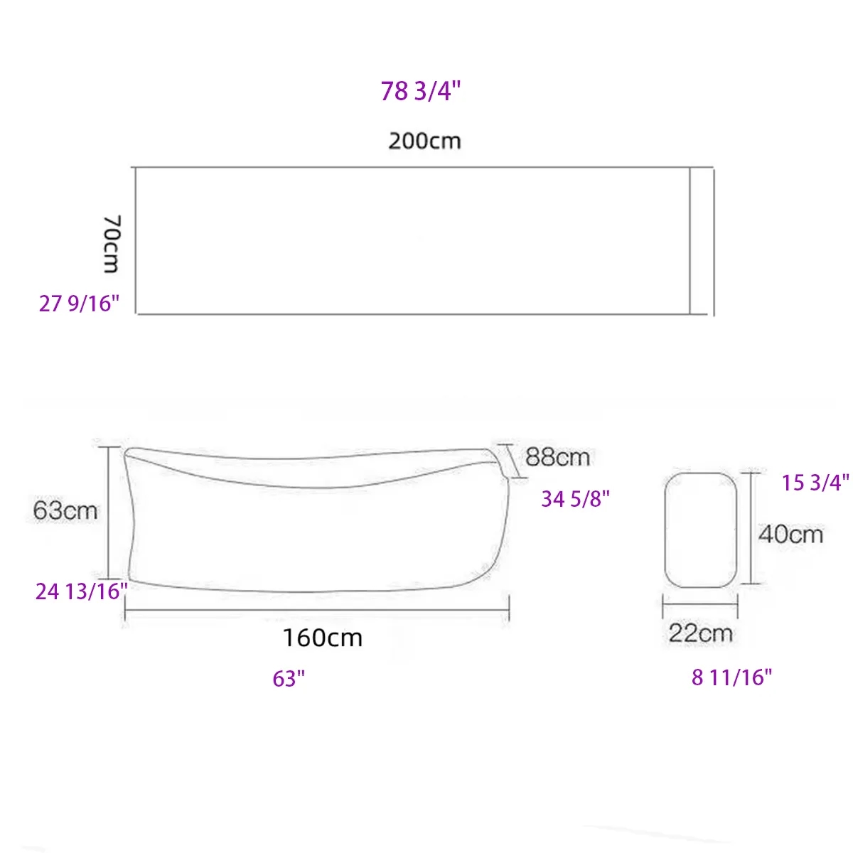 Inflatable Lounger Air Sofa 4