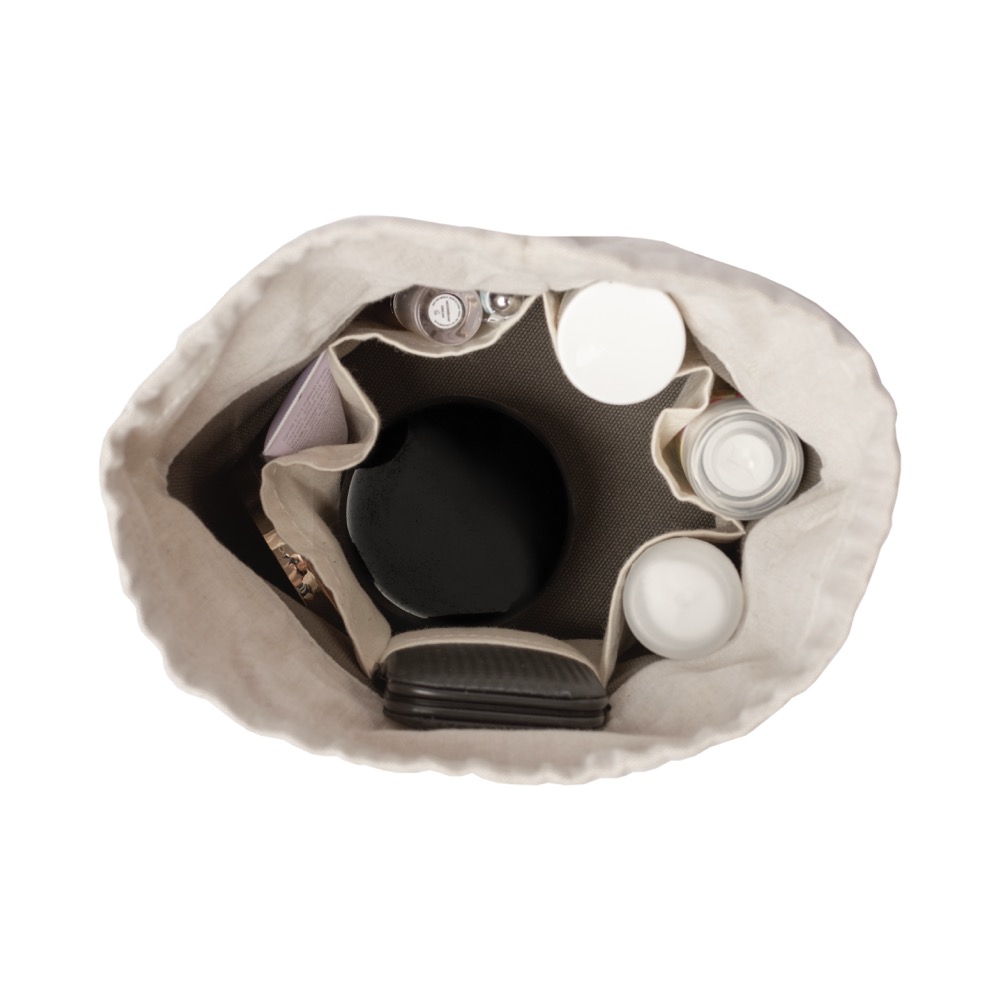 Lightweight Unique Linen Caribou Makeup Bag 7