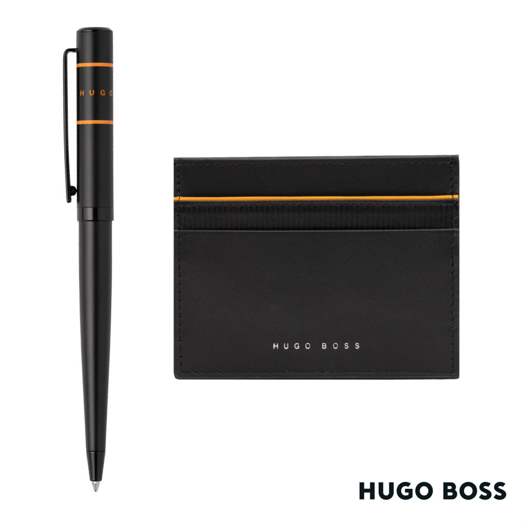 Hugo Boss® Gear Card Holder/Ribbon Matrix Ballpoint Pen 3