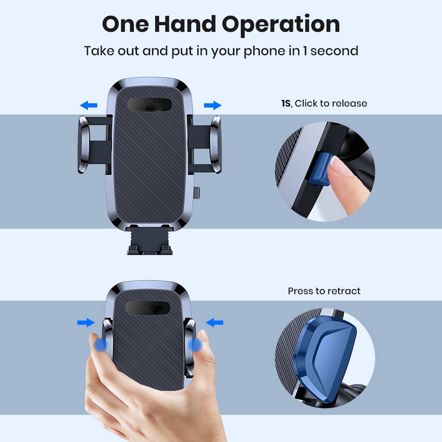Multi-Functional Car Suction Cup Phone Holder 1