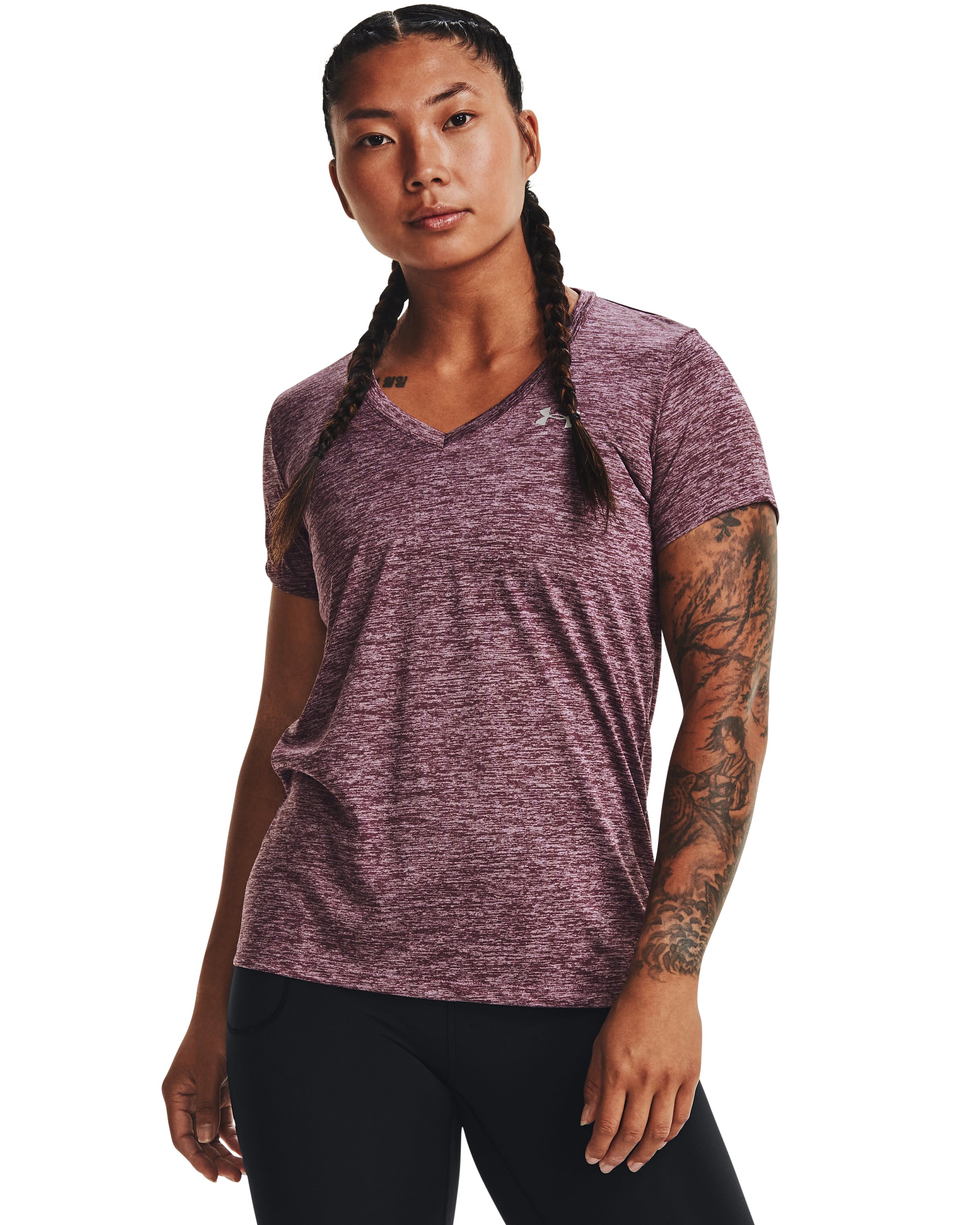 UA Tech Twist Women's V-Neck Short Sleeve 61