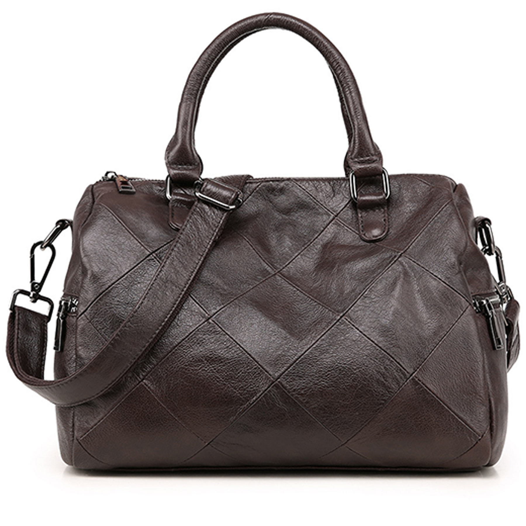Genuine Leather Satchel Tote Bag for Women 5