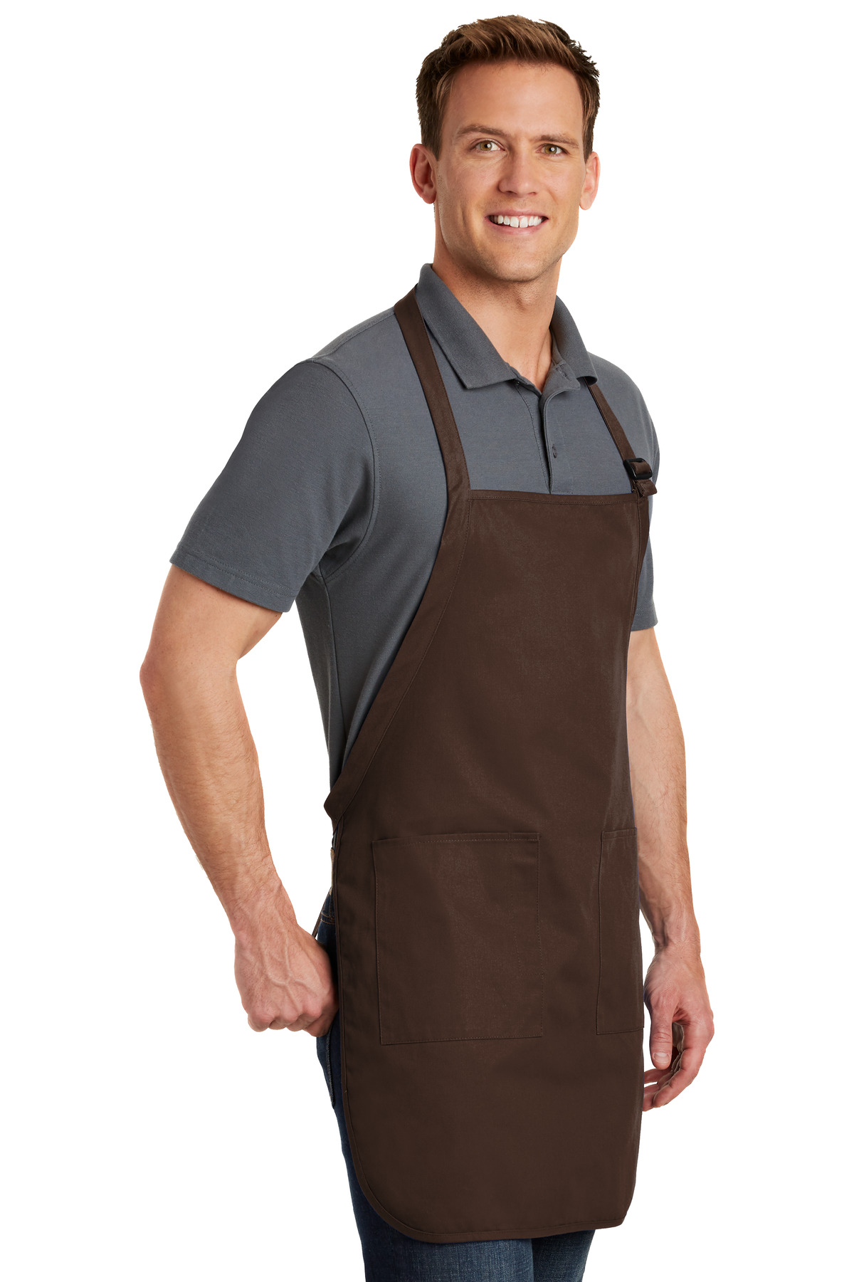 Port Authority Full-Length Apron with Pockets. A500 44