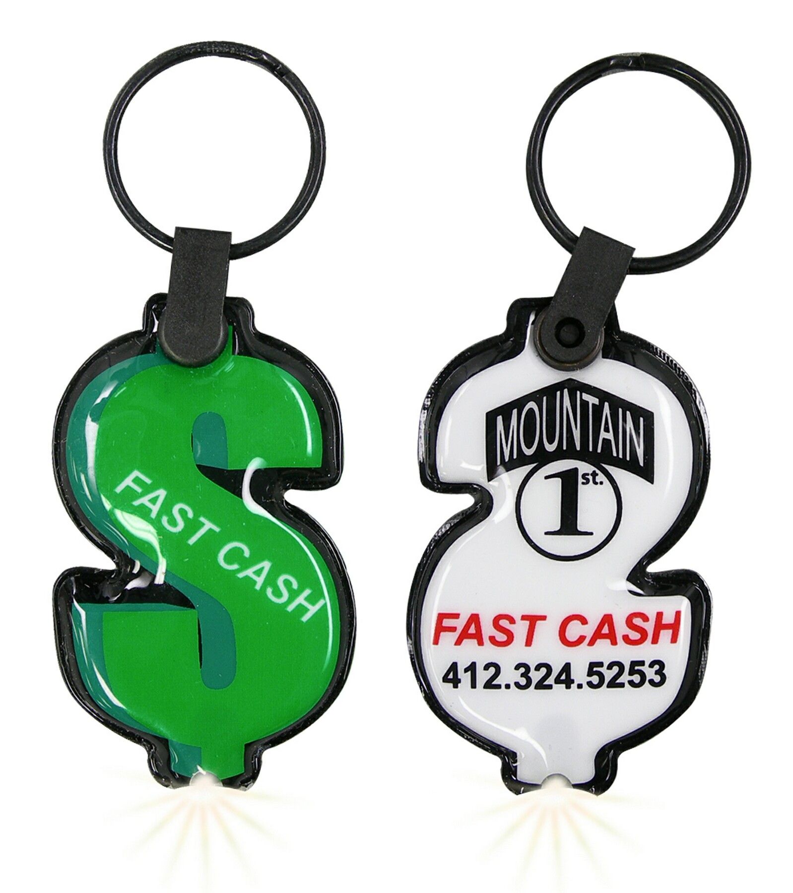 ShapeLights™ Color-A-Shape Key Ring Flashlight (Dollar Sign) 1