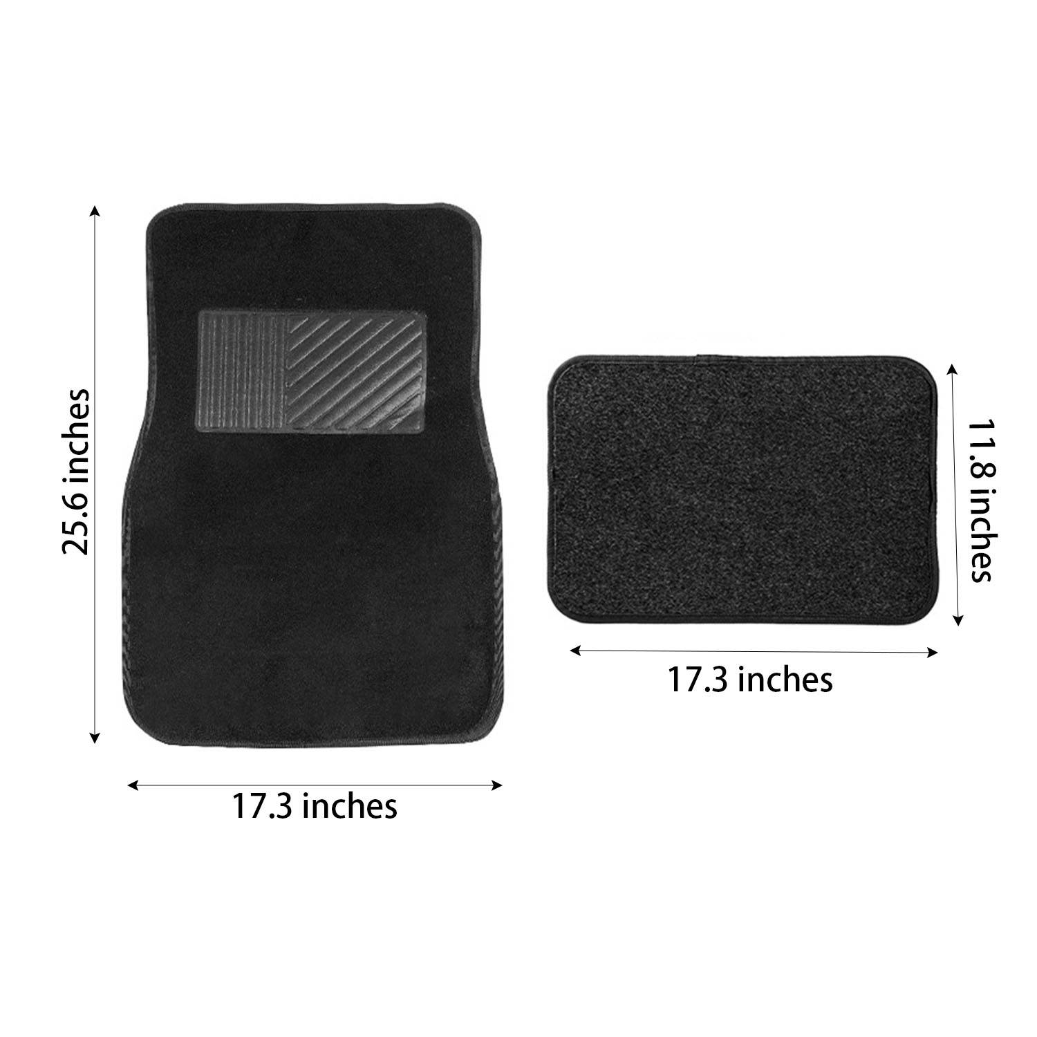 PVC Car Anti-Slip Floor Mats Four Piece Set 3
