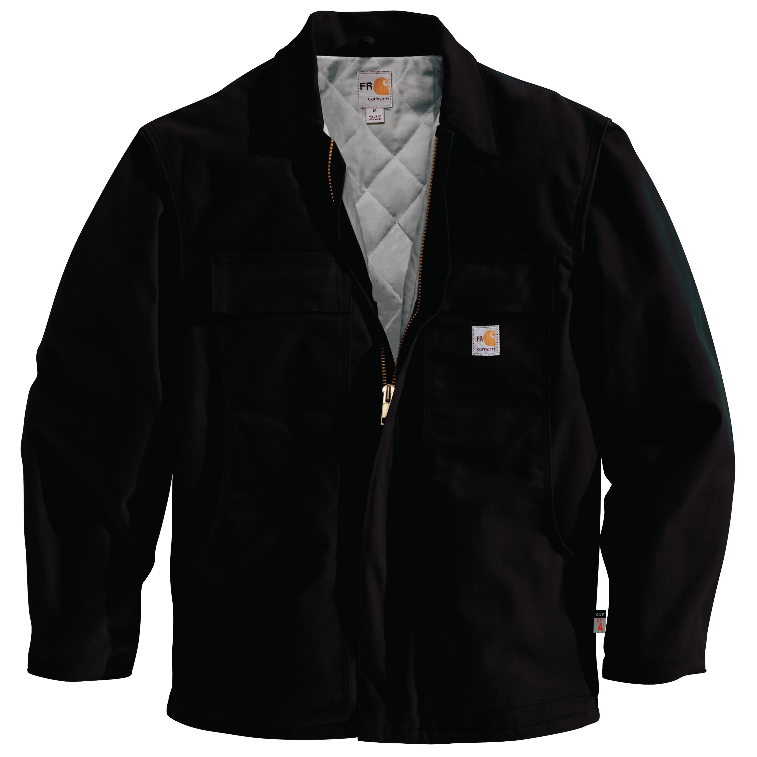 Carhartt 101618 Mens Flame Resistant Loose Fit Firm Duck Insulated Traditional Coat 7