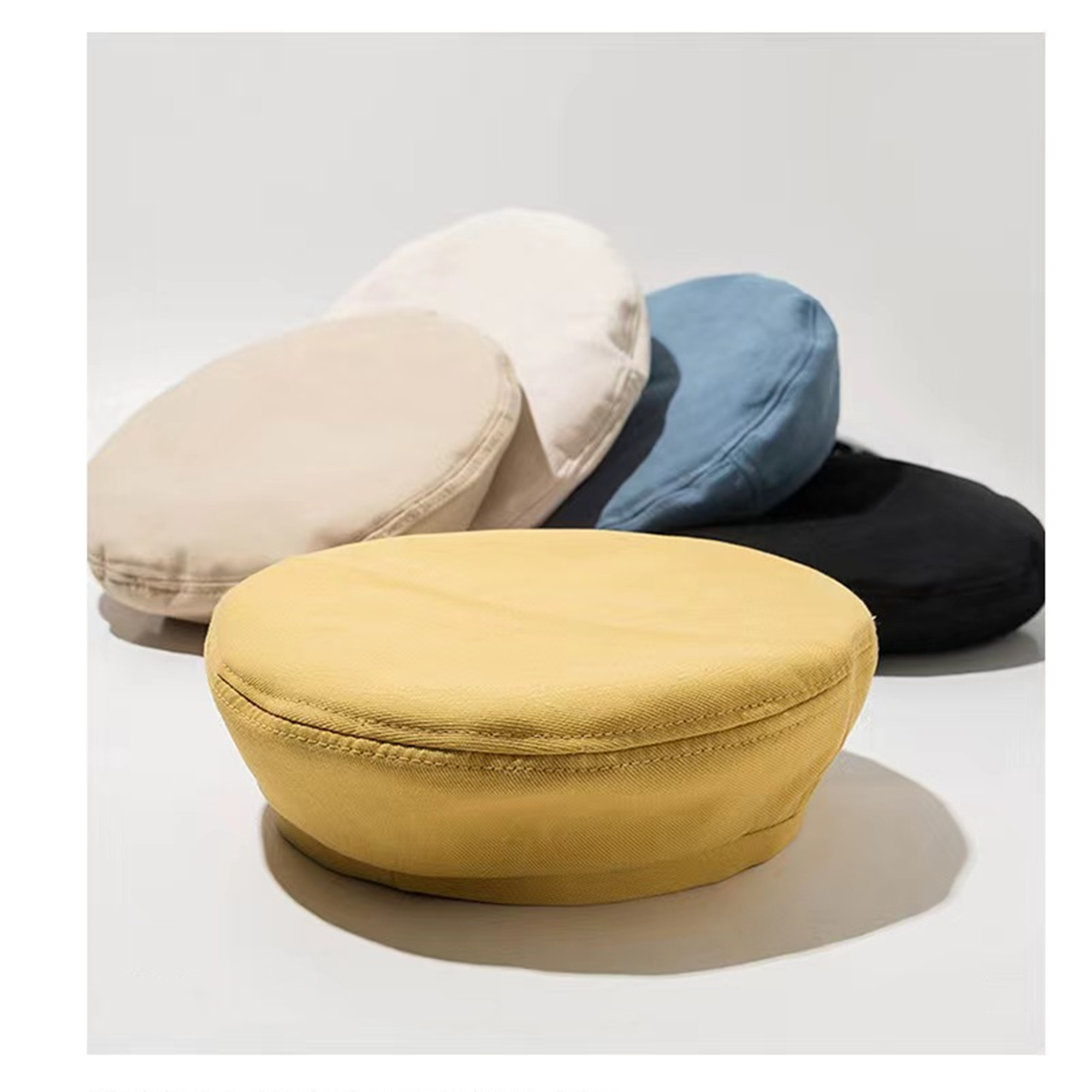 Solid Color Beret Hat 3