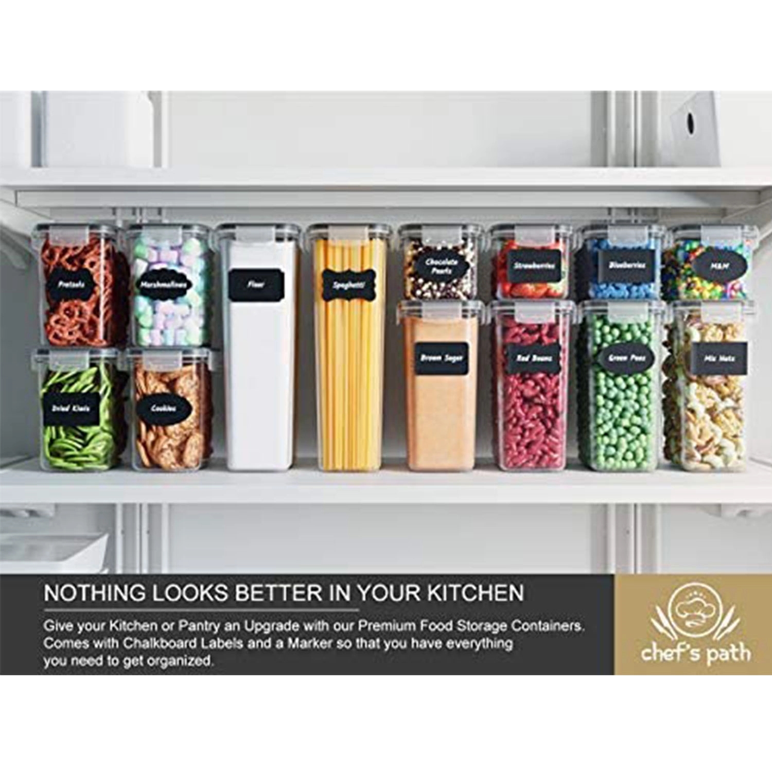 Airtight Food Storage Containers Set With Lids (24 Pack) 6