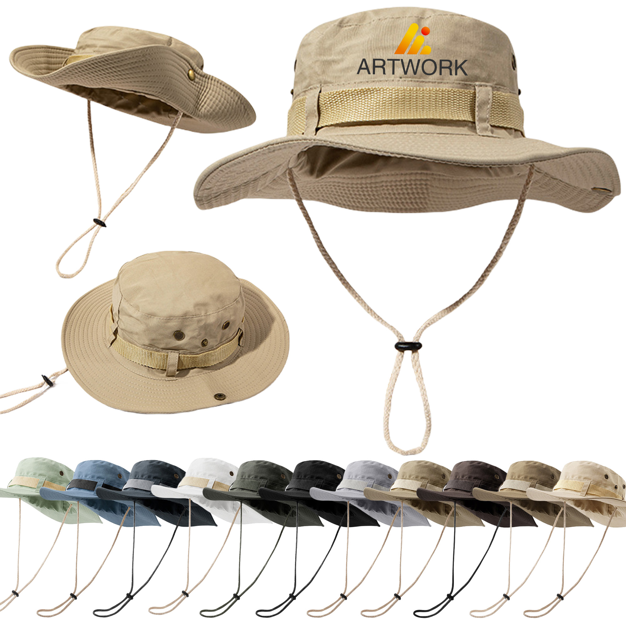 Wide Brim Beach Bucket Sun Hat 10