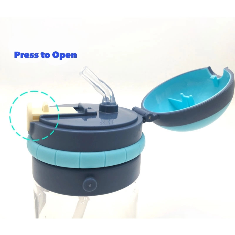 Kids Robot Water Bottle With Lanyard-12 oz 6
