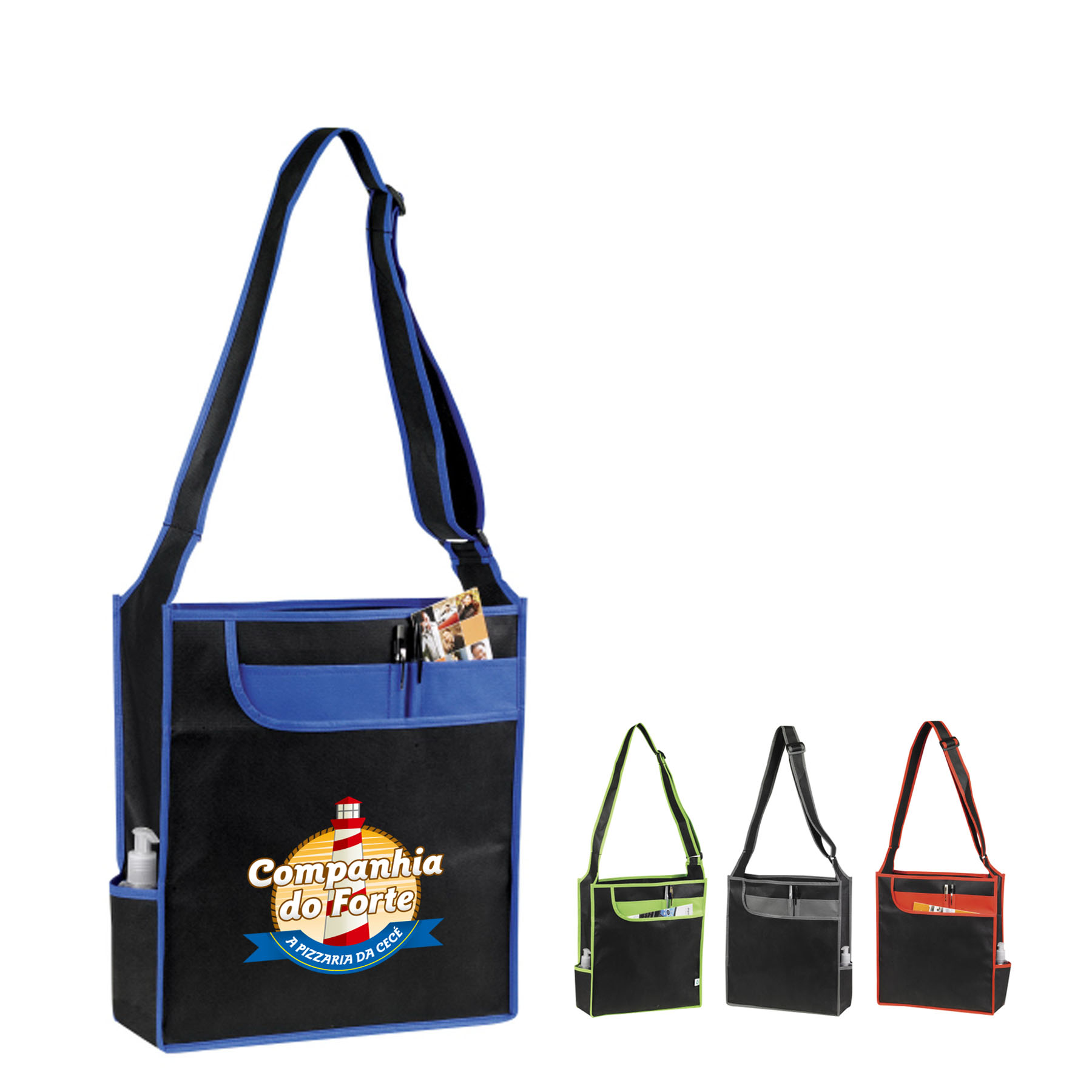 90+ GSM Non-Woven Recyclable Blois Messenger Bag 4